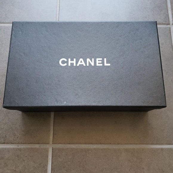 CHANEL SILVER/BLACK Mesh Fabric Ballet Flats - Picture 7 of 11